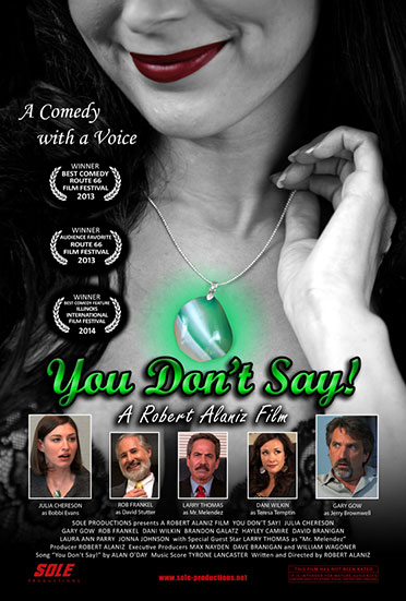 you dont say poster of woman wearing necklace